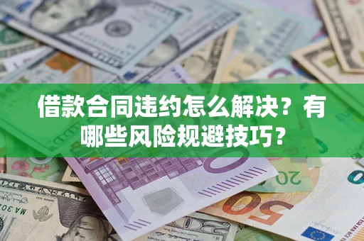 武汉借款合同违约怎么解决？有哪些风险规避技巧？